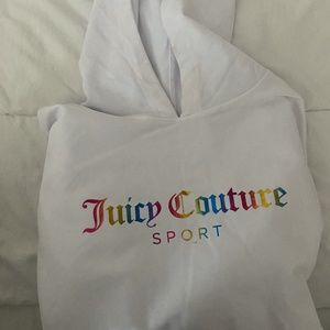 New  Medium White Juicy Couture Sport Hoodie